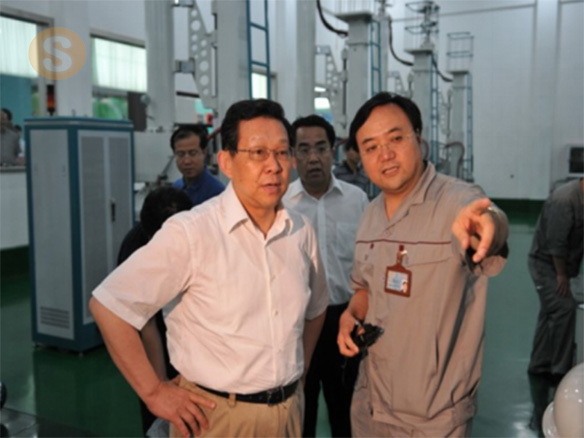2009年8月4日海峽兩岸關係協會會長陳德銘同誌（時任國家商務部部長）蒞臨公司視察