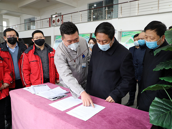 於學利市長深入我司檢查疫情防控和開復工生產情況