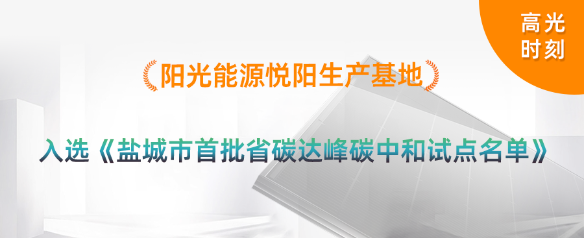 高光時刻 | 九游会·(j9)官方能源悅陽基地入選首批江蘇省碳達峰碳中和試點名單
